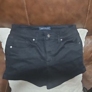 Aeropostale Black Denim Shorts